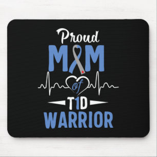 Mousepad T1D Orgulho Mãe Diabetes Sensibilização Tipo 1 Ins
