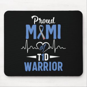 Mousepad T1D Orgulhosa Mimi Diabetes Sensibilização Tipo 1