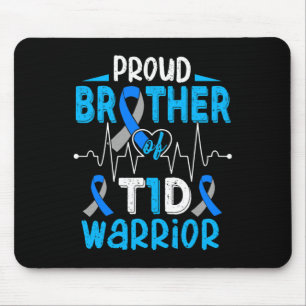 Mousepad T1d Sensibilização do Irmão Orgulhento Diabetes Ti