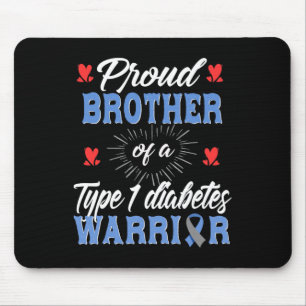 Mousepad T1d Sensibilização do Irmão Orgulhento Diabetes Ti