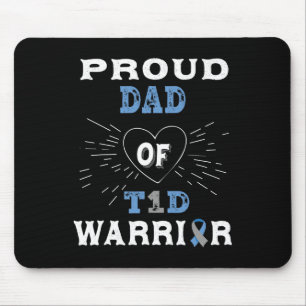 Mousepad T1D Sensibilização para a Diabetes Orgulhosa do Pa