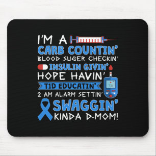 Mousepad T1D Sensibilização para a diabetes tipo 1 Homens M