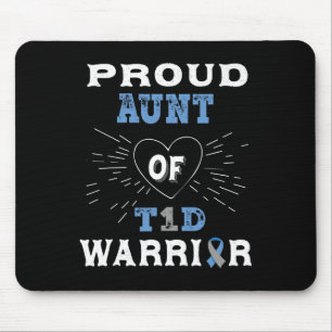 Mousepad T1D Tia Orgulhosa Diabetes Sensibilização Tipo 1 I