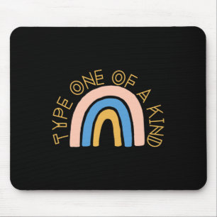 Mousepad T1d Tipo Um Tipo De Diabetes Arco-Íris Sensibiliza