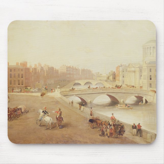 Mousepad T34018 o rio Liffey e as cortes de lei, Dublin (Frente)