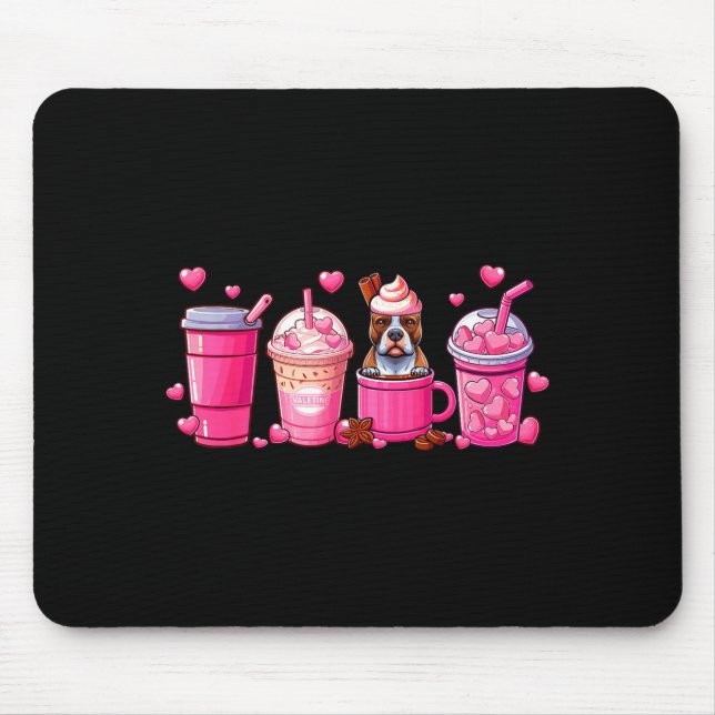 Mousepad T Bull Inside Cup Coffees Lover Valentine's Day He (Frente)