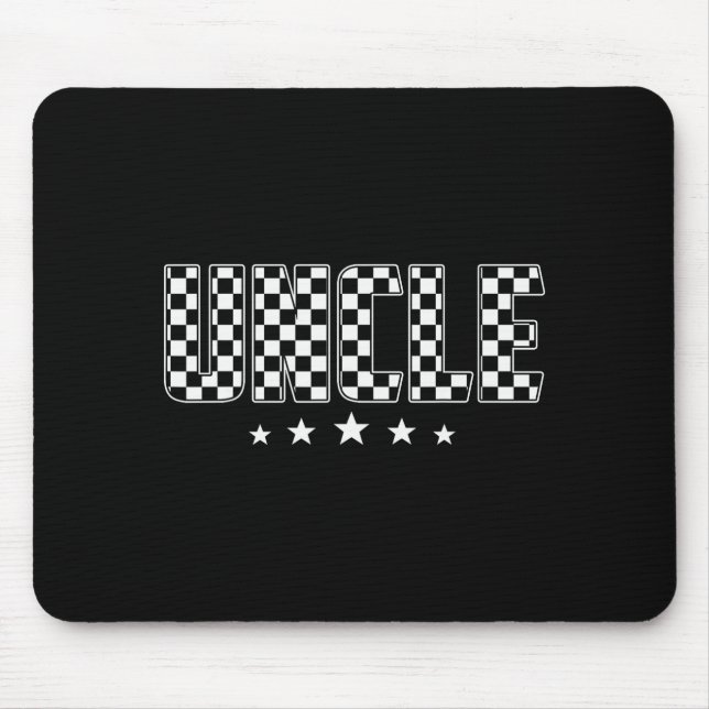 Mousepad T Crew Uncle Racing Car Family Matching Birthday P (Frente)