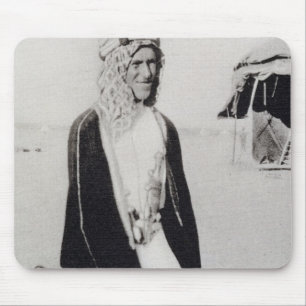 Mousepad T.E. Lawrence no vestido árabe (foto de b/w)