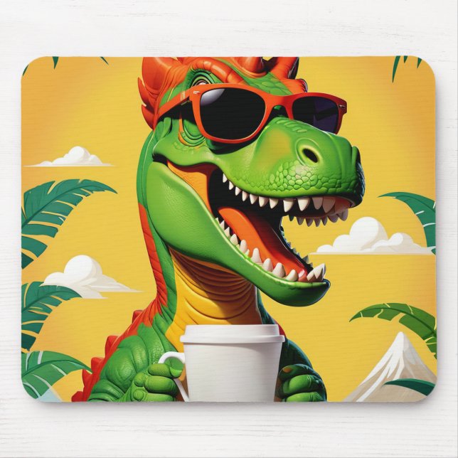 Mousepad T-Rex Dinossaur Engraçado (Frente)