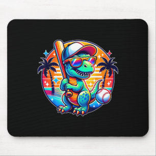 Mousepad T-Rex Dinossauro Engraçado Para Crianças Meninos B