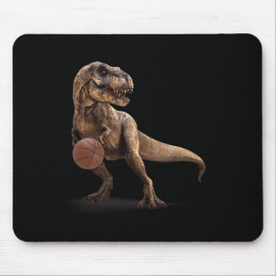 Mousepad T Rex Dinossauro Jogando Basquete Dinossauro Engra