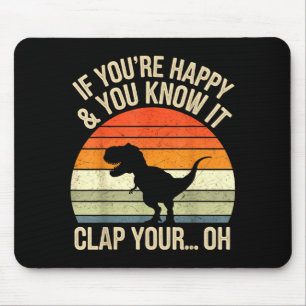 Mousepad T Rex Dinossauro Meme Engraçado Dino Para Homens M
