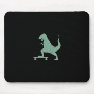 Mousepad T-rex Em Um Skate Grunge Dinossauro De Skate