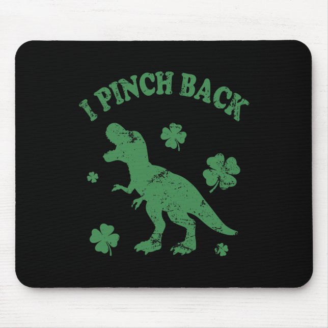 Mousepad T-rex Eu Dou Soco Ck Dia de São Patrício Divertido (Frente)