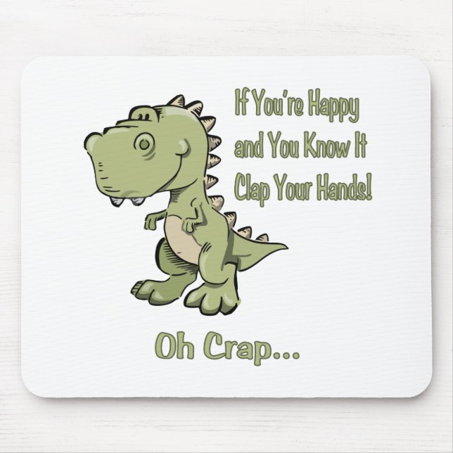 Mousepad T-Rex feliz (Frente)
