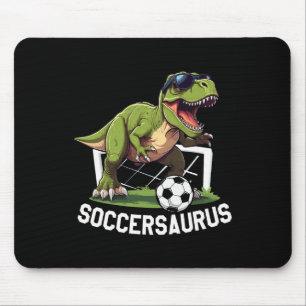 Mousepad T-rex Jogando Futebol Dinosaurio Jogador de Futebo