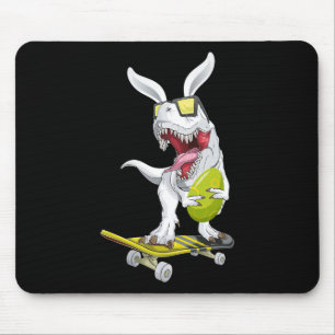 Mousepad T Rex Páscoa Dinossauro Coelho Segurando Um Ovo E 