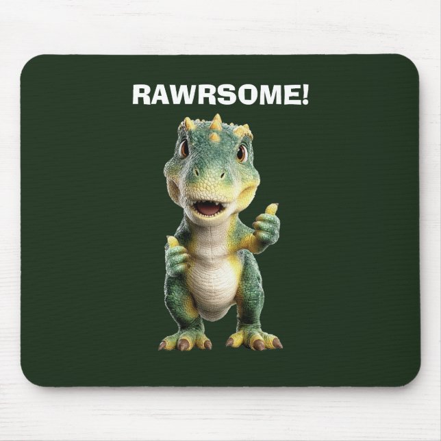 Mousepad T Rex Polegar Para Cima (Frente)