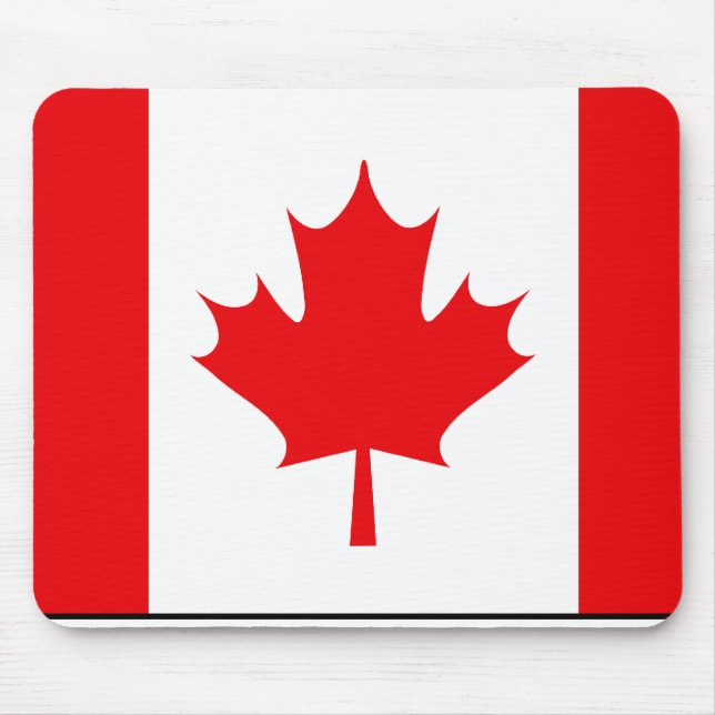 Mousepad T-shirt e presentes canadenses da bandeira (Frente)