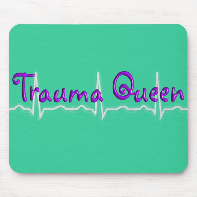 Mousepad T-shirt e presentes de Queen traumatismo da (Frente)