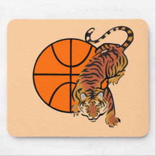Mousepad T-shirt e presentes do basquetebol do tigre