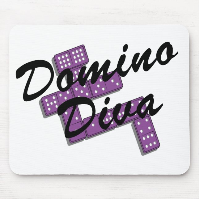 Mousepad T-shirt e presentes do dominó (Frente)