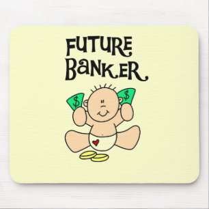 Mousepad T-shirt e presentes futuros do banqueiro do bebê