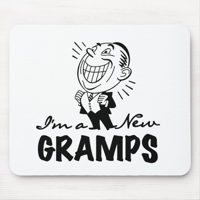 Mousepad T-shirt e presentes novos de sorriso de Gramps (Frente)