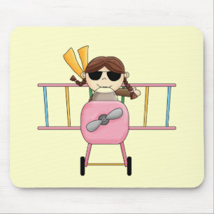 Mousepad T-shirt e presentes piloto da menina
