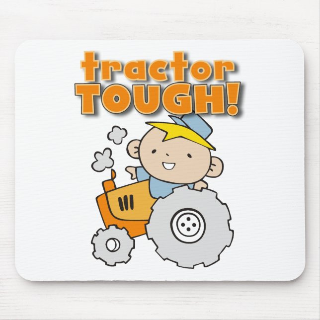 Mousepad T-shirt e presentes resistentes do trator (Frente)