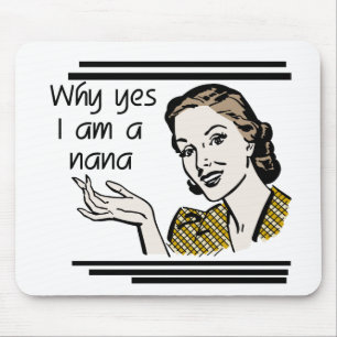 Mousepad T-shirt retros e presentes de Nana