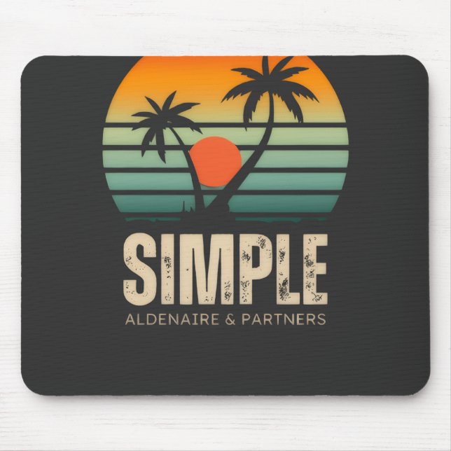 Mousepad T-shirt Simple Sunset - Tropical vibes design (Frente)