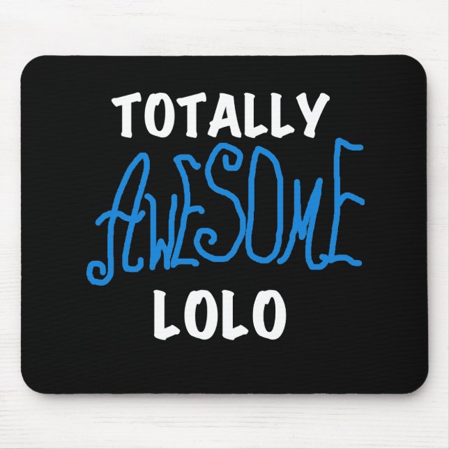 Mousepad T-shirts e presentes, totalmente incríveis, azuis (Frente)