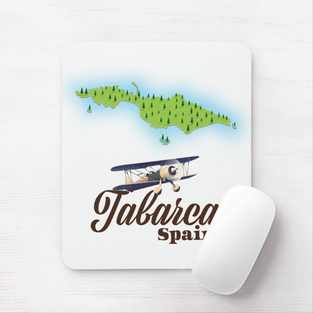 Mousepad Tabarca Espanha Belo mapa (Com mouse)