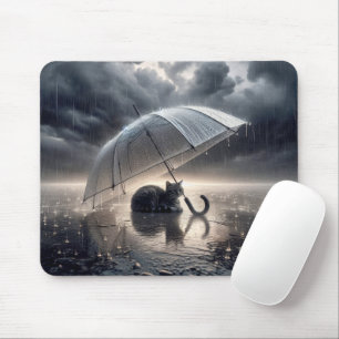Mousepad Tabby Cat Sob Umbrella