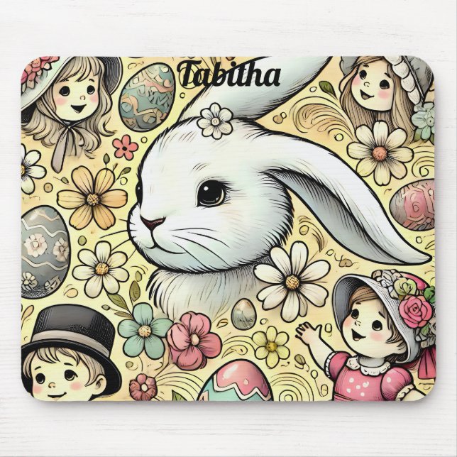 Mousepad TABITHA ~ Páscoa Vintage ~ ~ (Frente)