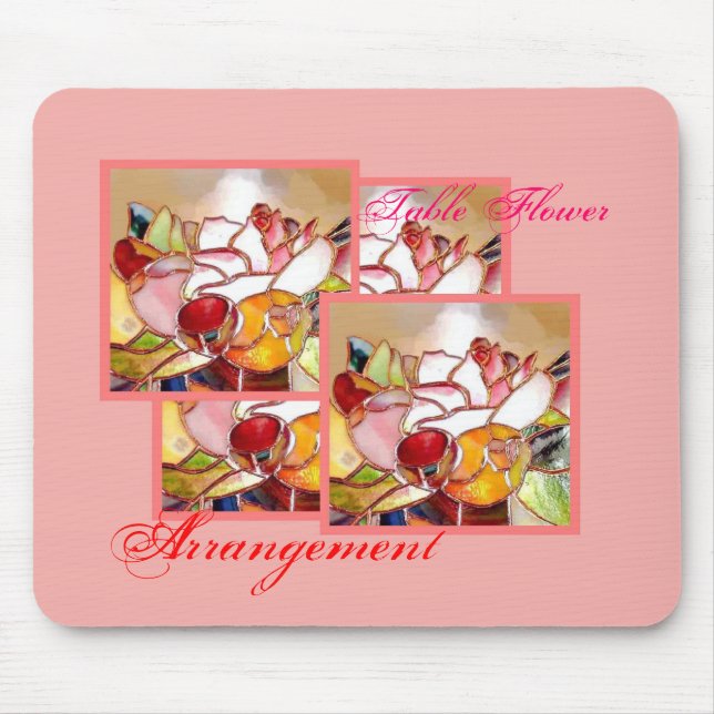 Mousepad Table Flower Arrangement for Anniversary (Frente)