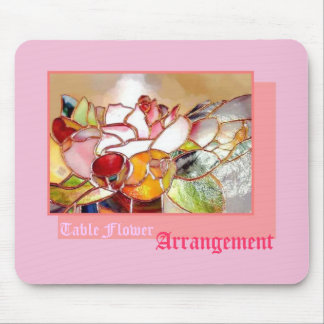 Mousepad Tablel Flower Arrangement Sweet Pink