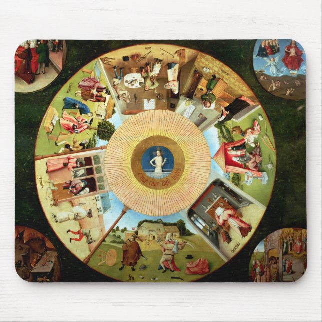 Mousepad Tabletop dos sete pecados mortais (Frente)