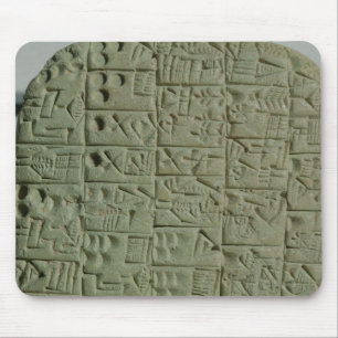 Mousepad Tabuleta com roteiro cuneiform