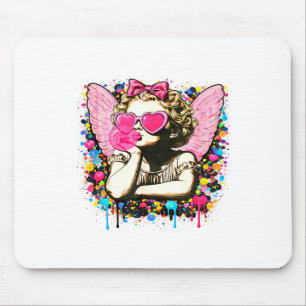 Mousepad Taça do Dia dos Namorados Cupido Coração Anjo Amor