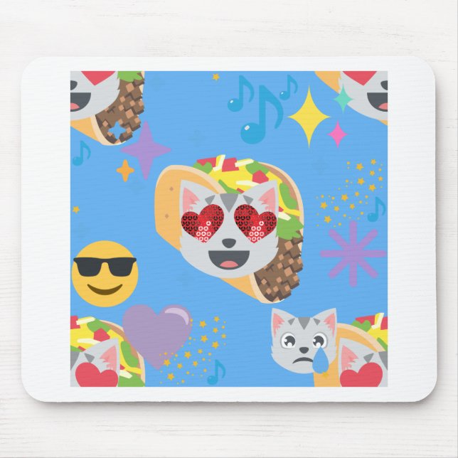 Mousepad taco cat emoji (Frente)