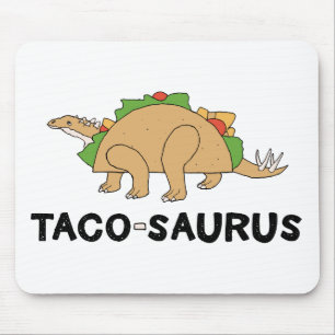 Mousepad Taco Dinossauro Tacossauro Rex Desenhado À Mão