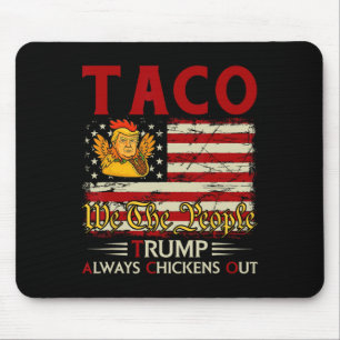 Mousepad Taco engraçado do Trump Trump sempre foge 18