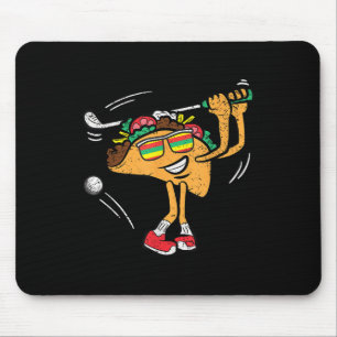 Mousepad Taco Golf Player Cinco De Mayo Comida De Golfe Mex