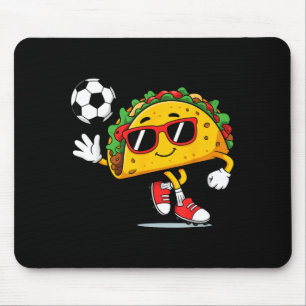 Mousepad Taco jogando futebol mexicano cinco de maio chapéu