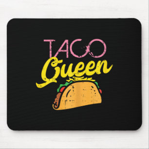 Mousepad Taco Queen Funny Cinco De Mayo Comida Foodie Mexic
