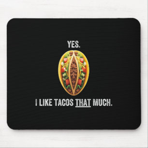 Mousepad Taco Shirts Para Homens Cinco De Mayo Comida Foo M
