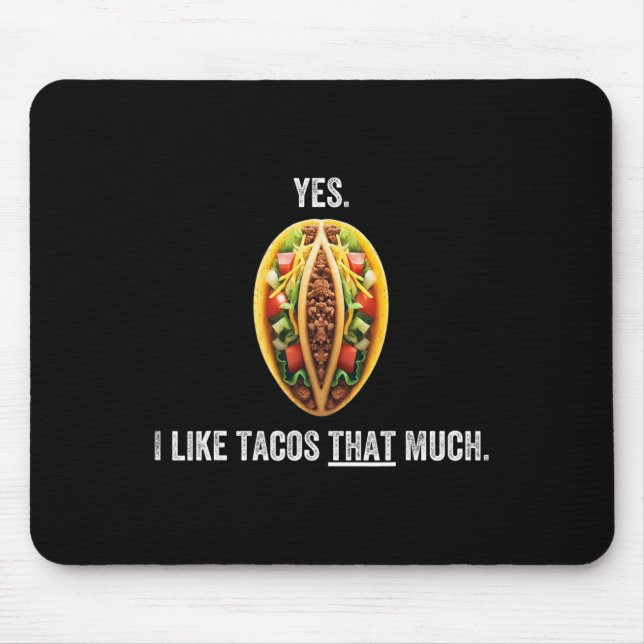 Mousepad Taco Shirts Para Homens Cinco De Mayo Comida Foo M (Frente)