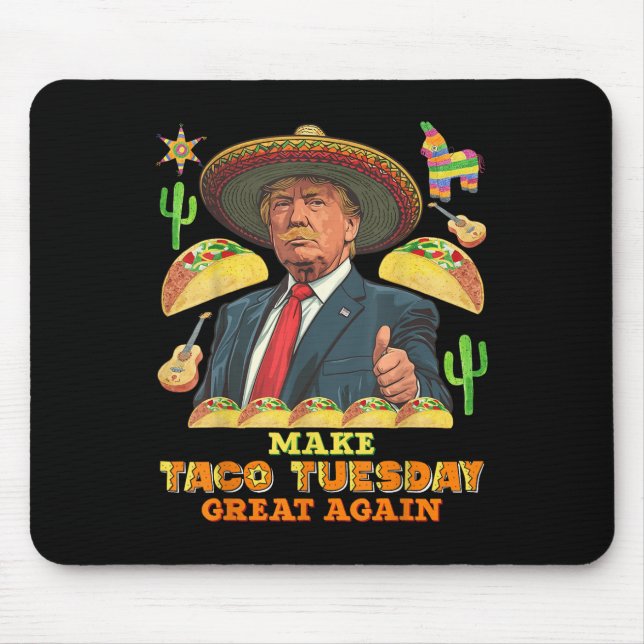 Mousepad Taco Terça-feira Faça Taco Terça-feira Excelente N (Frente)